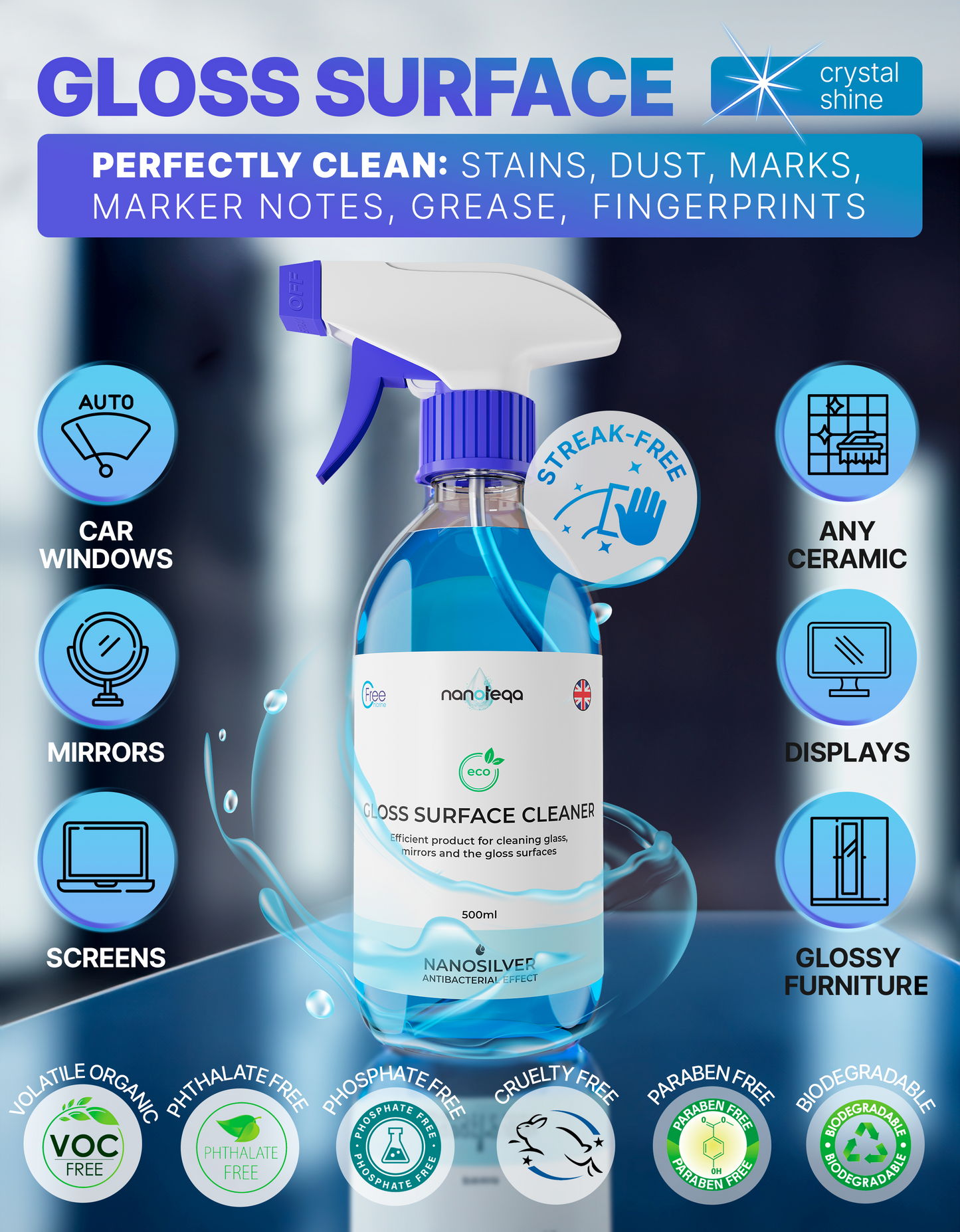 Mirror Cleaner Spray