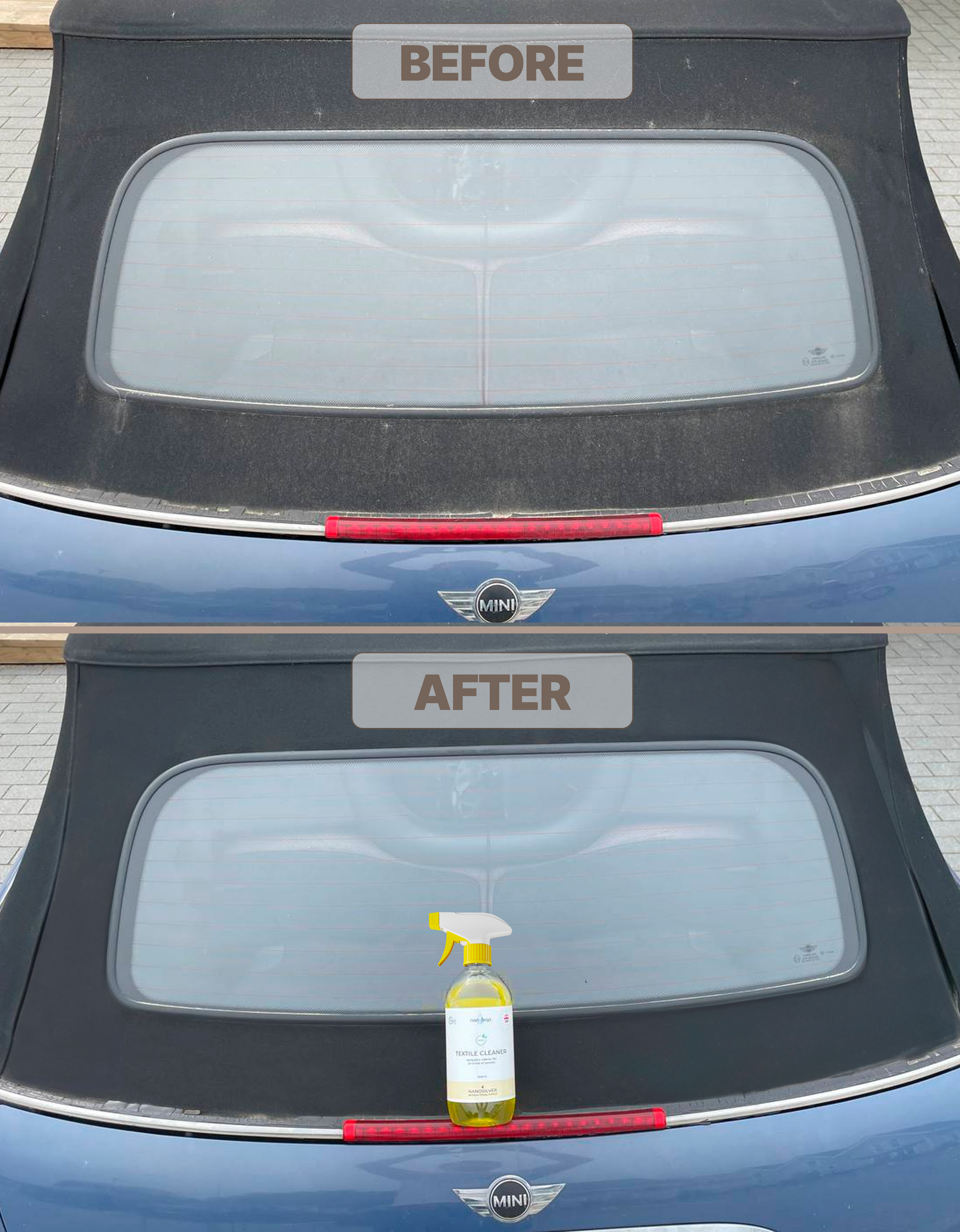 Car fabric roof cleaner