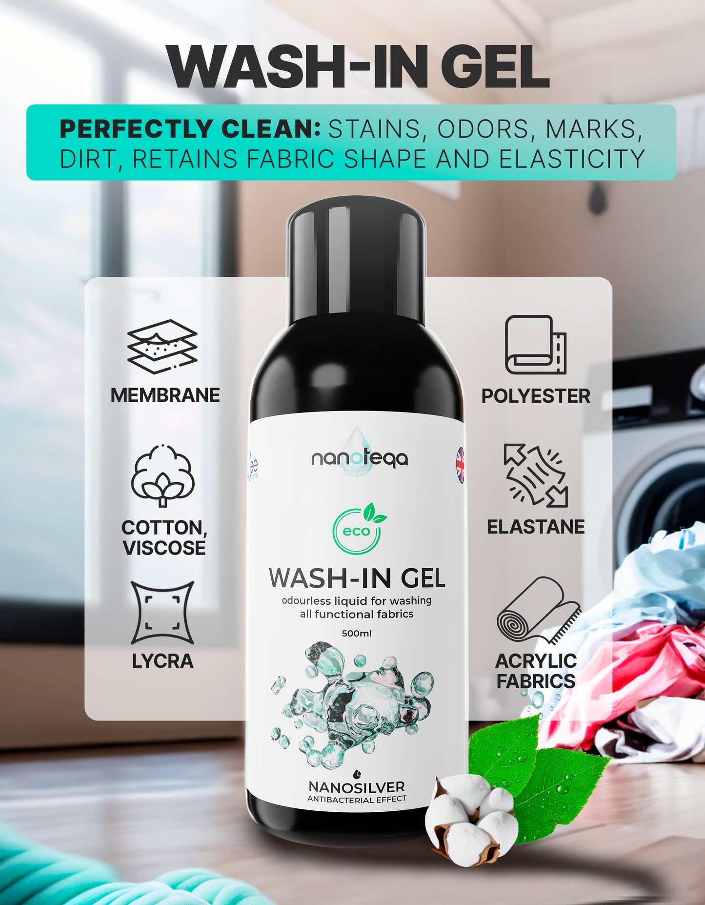 Wash gel for laundry